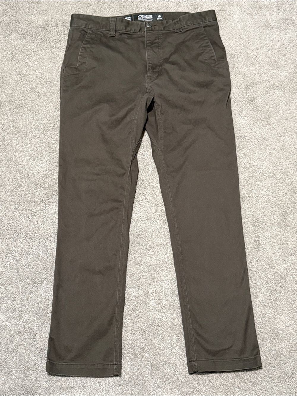 Mountain Khakis Teton Slim Pants Size 36x32 Jackson Grey